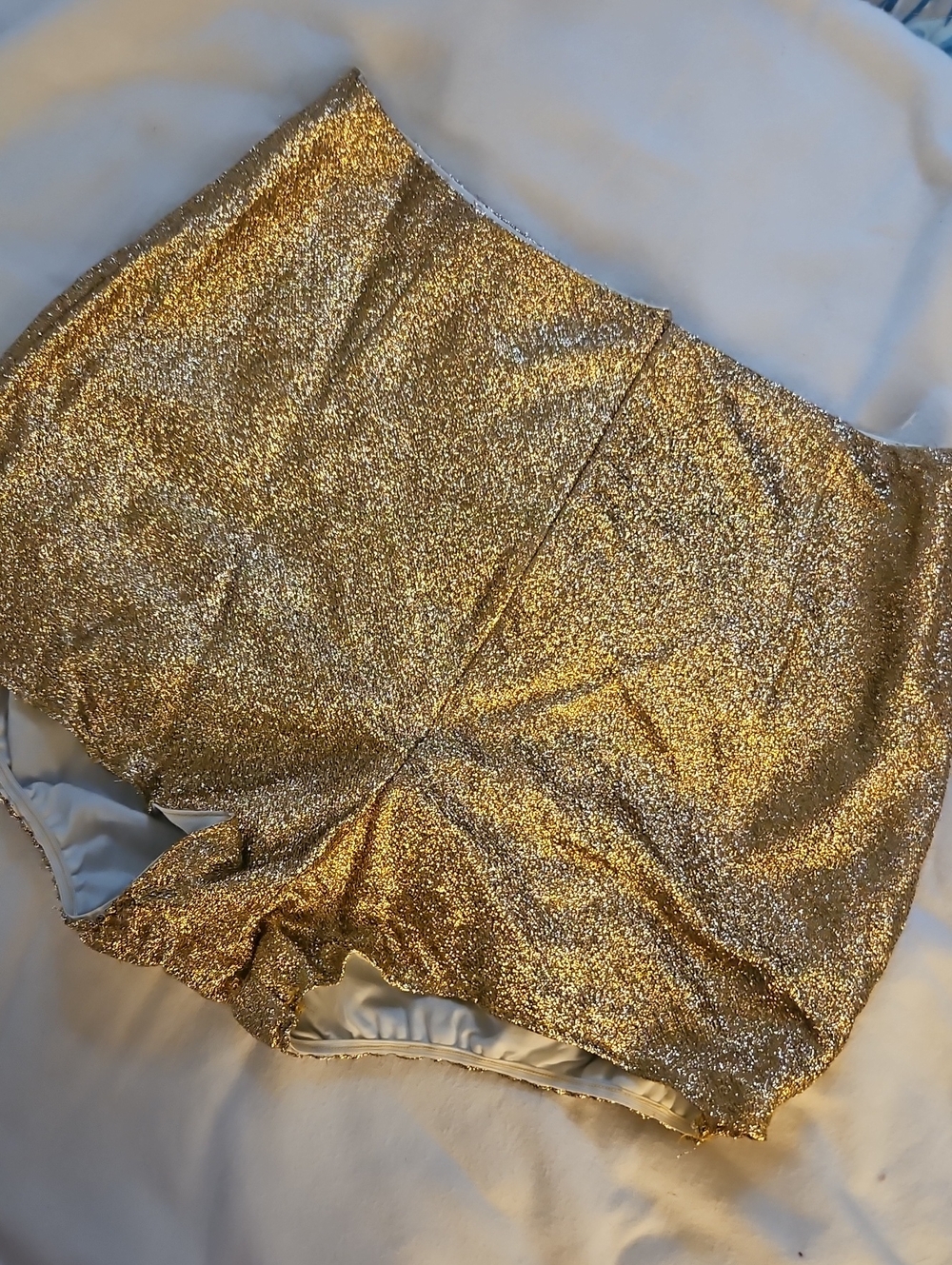 Vtg Ooak extremely rare gold, glitter circus pants shorts